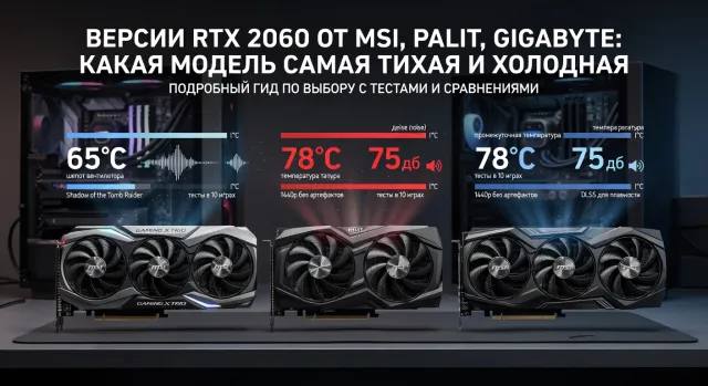 Версии RTX 2060 от MSI, Palit, Gigabyte: какая модель самая тихая и холодная: подробный гид по выбору с тестами и сравнениями